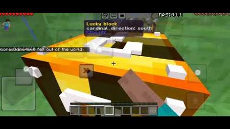 one luck block กับเพื่อน#minecraft #games #ลักกี้บล็อก