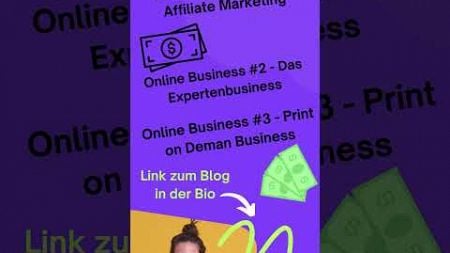 3 Online Business Modelle #affiliatemarketing #affiliatemarketingtipps #onlinebusinessaufbauen