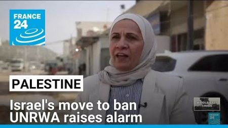 Israel&#39;s move to ban UNRWA raises alarm about aid to Palestinian territories • FRANCE 24 English