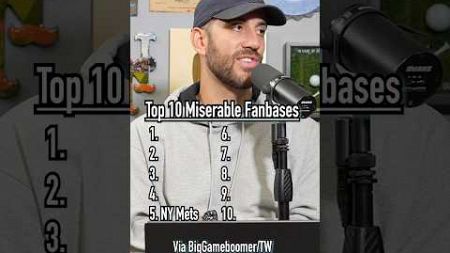 Top 10 Most Miserable Fanbases In Sports! Are You Them? #shorts #fan #sports #top10 #guessinggame