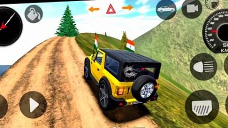 Thar (Song) Modified Mahindra Red Thar Gameplay | Indian Cars Simulator 3d New Update