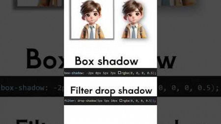 🔲Box shadow VS 💡drop shadow #html #css ideas for pro website designer