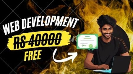 How To Become A Full-stack Web Developer With Free Certificate| Web development Complete Road Map