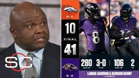 &quot;The duo Lamar &amp; Henry are scaring the NFL&quot;- Booger McFarland &quot;ON FIRE&quot; Ravens DESTROY Broncos 41-10