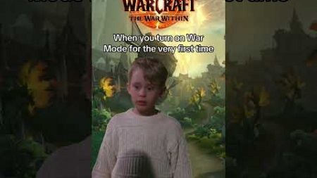 When you turn on War Mode for the very first time #worldofwarcraft #warcraft #thewarwithin #shorts