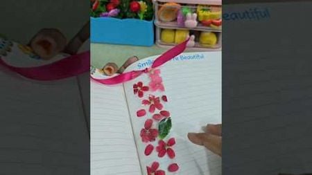 Easiest Flower bookmark Craft idea for kids |kids Craft video #viralshort #shortsfeed #youtubeshorts