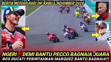 LIVE BERITA MOTOGP TERBARU HARI INI RABU 6 NOVEMBER 2024❗️MOTOGP HARI INI❗️MOTOGP 2024❗️MOTOGP TODAY