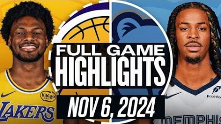 LAKERS vs GRIZZLIES FULL GAME HIGHLIGHTS NOVEMBER 6, 2024 NBA FULL GAME HIGHLIGHTS TODAY 2K25