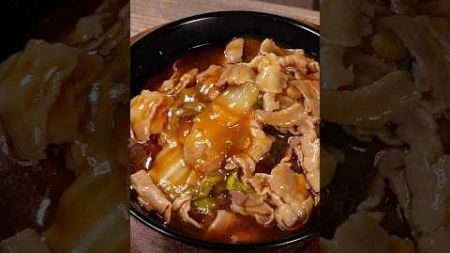 Pork and Chinese cabbage with starch sauce #food