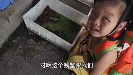 接女儿放学路过孩子舅舅的水族宠物店，两个女儿在店里太能折腾了