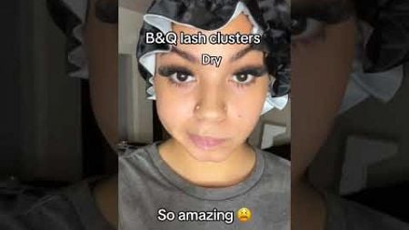 wet or dry lashes🤣|B&amp;Q Lashes|#diylashes