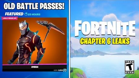 Fortnite *NEW* Update! (OLD Battle Passes &amp; Chapter 6 Live Event)