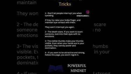 4 dark psychology tricks