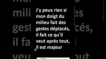 Le doit du milieu est majeur #humour #blague