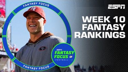 Week 10 Rankings + Mid-Season Awards | Fantasy Focus 🏈