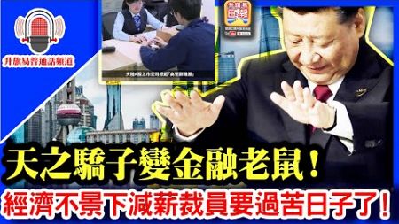 升旗易普通話頻道【天之驕子變金融老鼠！】中共打壓金融業，從業員收入豐厚變成罪過，經濟不景下減薪裁員要過苦日子了！