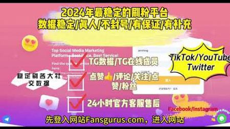 全亚洲数据最稳定的刷粉平台/刷社交媒体数据平台推荐 2024｜#Fansgurus平台 基本操作介绍｜#Fansgurus刷粉平台 #买粉平台 #购买社交媒体数据