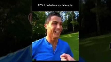 LIFE BEFORE SOCIAL MEDIA #cr7