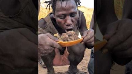 That&#39;s incredible delicious food Hadza cooks for survival middle of nowhere ‼️😲😋#villagelife #food