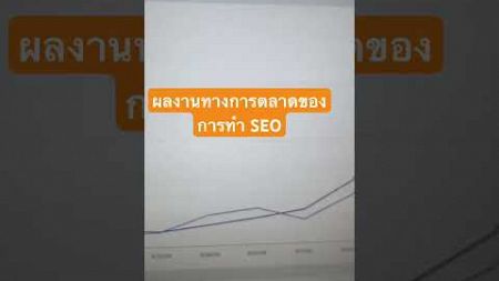 ผลงานการทำการตลาดของ SEO นี่คือกราฟของ Search คอนโซล #seo #seoสายเทา #การตลาดออนไลน์