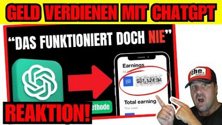 Geld verdienen mit ChatGPT 4.0 ohne Startkapital! | Michael Kotzur Reaktion