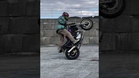 ぐるぐるする　#バイク #モトブログ #vtr250 #ウィリー #wheelie #stunt