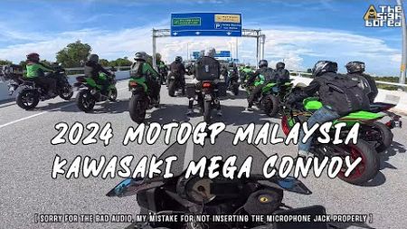 Police escort forgets how to get to Sepang circuit? | 2024 MotoGP Malaysia | Kawasaki Mega Convoy