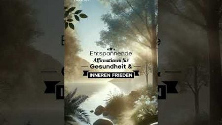 Entspannende Affirmationen für Gesundheit &amp; Inneren Frieden | Beruhigende Naturbilder &amp; Meditation