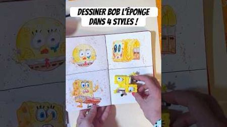 Dessiner Bob l’éponge dans 4 style différents 😱