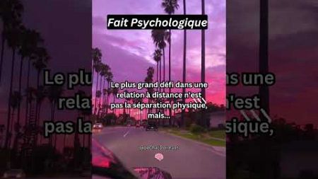 Fait Psychologique… ❤️ #shorts #amour #psychologie