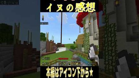 【マイクラ】イヌの感想#マインクラフト #minecraft #shots