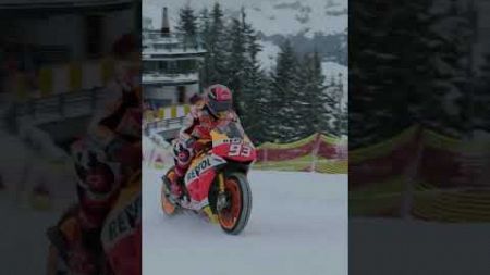 there&#39;s snow limit to what Marc Márquez can do 🏍️ #marcmarquez #motogp #wintersports #skiing