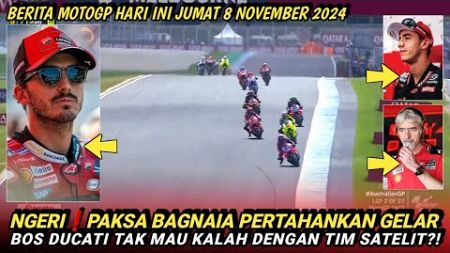 LIVE BERITA MOTOGP TERBARU HARI INI JUMAT 8 NOVEMBER 2024❗️MOTOGP HARI INI❗️MOTOGP 2024❗️GP TODAY