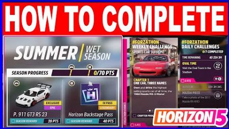 Forza Horizon 5 Summer Wet Season Festival Playlist - Series 40 Horizon Track Day - Update 40