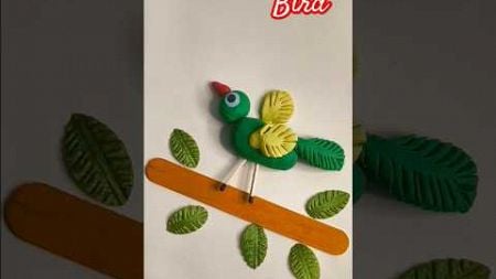 Easy Bird Craft from clay, New Clay craft ideas #clay #birds #trending #art #craft #artandcraft #diy