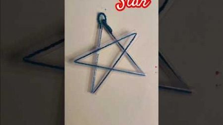 Easy Star Craft from straw, New Creative Craft #star #trending #art #craft #shorts #youtubeshorts