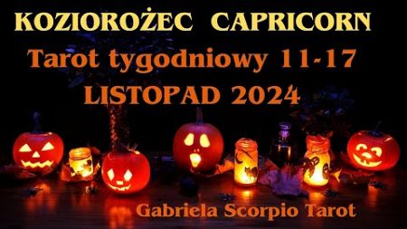 Koziorożec ♑ Tarot tygodniowy 11-17 Listopad 2024 November Capricorn Horoskop Wróżba