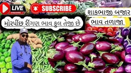 શાકભાજી બજાર તળાજા | ડુંગળીના પાકમાં જોરદાર રીઝલ્ટ છે | 08.11.2024 | #marketing #news #farming #live