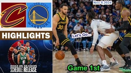 State Warriors vs Cleveland Cavaliers GAME 1st QTR HIGHLIGHTS Nov 8, 2024 | 2024-2025 NBA Season