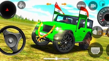 Dollar (Song) Modified 😈 Mahindra yellow Thar || Indian Car Simulator 3D || Car Game 3D