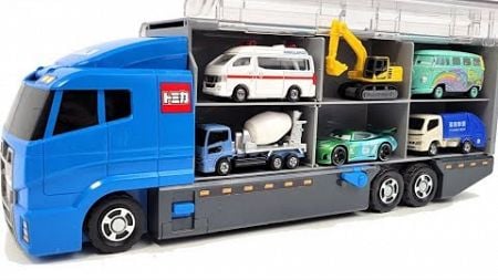 13 Types Cars Tomica ☆ Open Tomica and place it on Okatazuke convoy