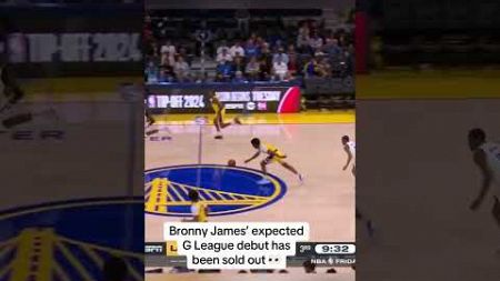 Bronny James’ expected G-League debut is SOLD OUT #shorts