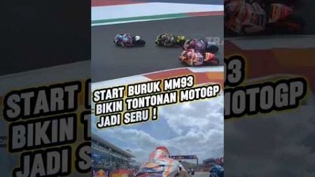 KESALAHAN START MM93 BIKIN SERU NONTON MOTOGP #shortvideo #viralshort