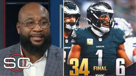 ESPN reacts to Philadelphia Eagles CRUSH Dallas Cowboys 34-6 in Week 10; Jalen Hurts 202 YDS, 2 TDs