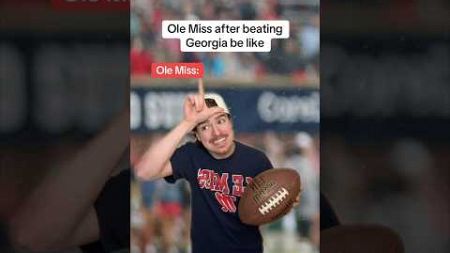 Ole Miss after beating Georgia be like😂🏈