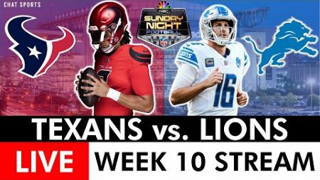 Texans vs. Lions Live Streaming Scoreboard, Play-By-Play, Highlights &amp; Stats | NFL Week 10 On NBC