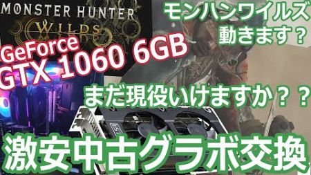 【自作PC】化石グラボから激安中古へグラボ交換！10年前のグラボがどこまで使えるか試してみた！【GTX 1060 6GB】