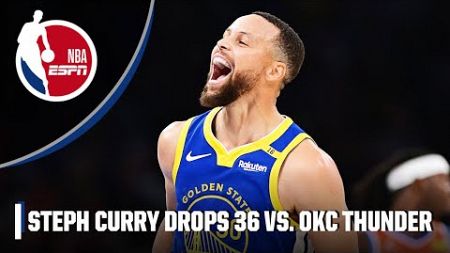 Steph Curry DROPS 36 as Golden State Warriors beat OKC Thunder 🏆 | NBA on ESPN