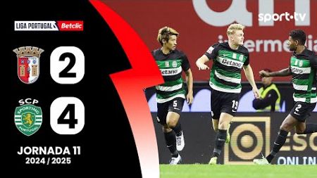 Resumo: Braga 2-4 Sporting - Liga Portugal Betclic | sport tv