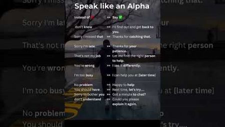 Speak like an alpha🗣️ #psychology #trending #mindset #motivation #success #fyp